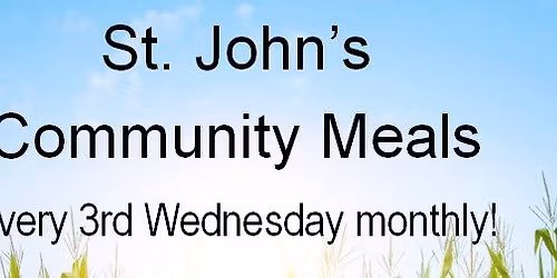 Community Meals at St. John's UCC for 2025! 