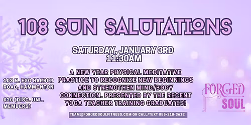 108 Sun Salutations to Welcome the New Year!