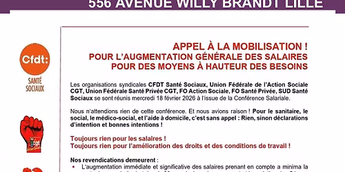 Mobilisation Lille 10 Mars 2026