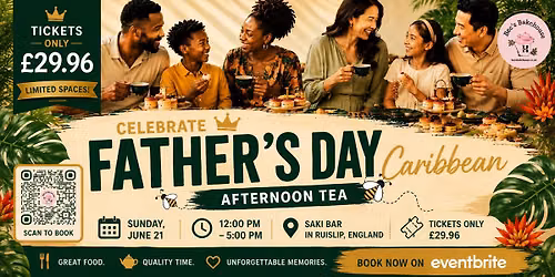 Seats are filling up! just saying. \ud83c\uddef\ud83c\uddf2\ud83d\ude0a  Caribbean Afternoon Tea Experience | Father\u2019s Day | Saki 