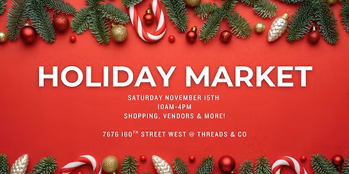 Holiday Market: Vendors & More!