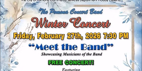 Pomona Concert Band Winter Concert