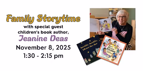 Family Storytime: Visit from Author Jeanine Deas
