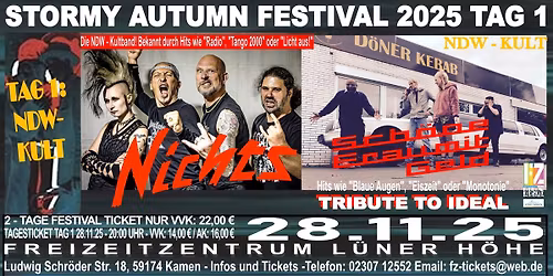 NICHTS & SCH\u00d6NE FRAU MIT GELD - STORMY AUTUMN FESTIVAL TAG 1 LIVE IM FZ KAMEN
