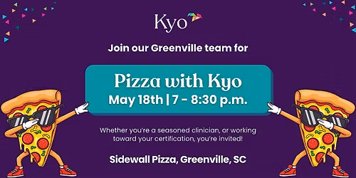 Pizza with Kyo: BCBA and BCBA Trainee Meetup @ Sidewall Pizza