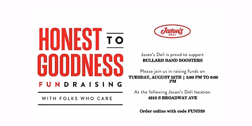 Jason's Deli Give back Dining Event