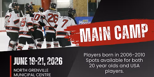 Kemptville 73's June 19th - 21st, 2026 Main Camp