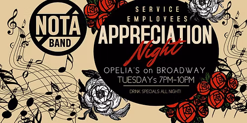 NOTA Band at Ophelia's