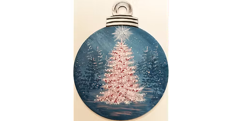 All Aglow - Ornament Door Hanger - Paint and Sip in Cincinnati | Classpop!\u2122