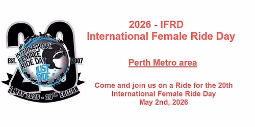 Perth WA - International Female Ride 2026