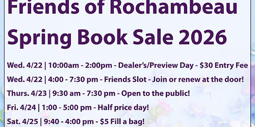 Friends of Rochambeau - Spring Book Sale 2026
