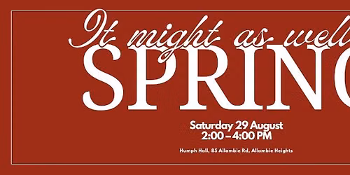 It Might As Well Be Spring: An afternoon of vocal harmony & jazz