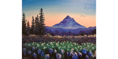 Mountains and Tulips - Paint and Sip in Denver | Classpop!\u2122