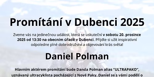 Prom\u00edt\u00e1n\u00ed 2025 v Dubenci