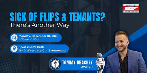 Sick of Flips & Tenants? There\u2019s Another Way  