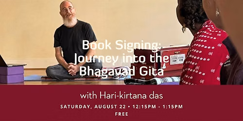 Author Event & Book Signing: Journey into the Bhagavad Gita