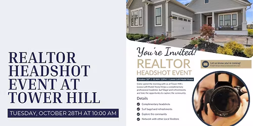 Realtor Headshot Event at Tower Hill