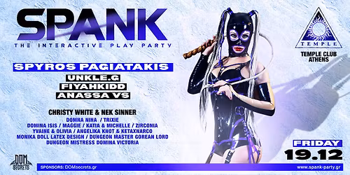 SPANK PARTY | Fri. 19\/12 | Black Temple Athens | Doors Open 22.30