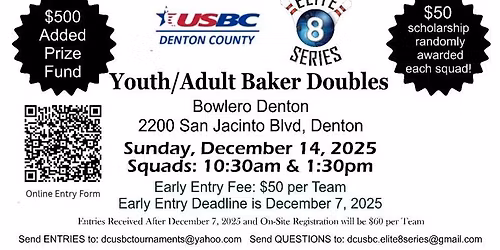 December Youth\/Adult Baker Doubles