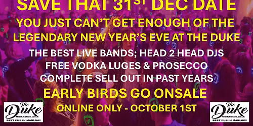 THE INFAMOUS NEW YEAR'S EVE PARTY AT THE DUKE