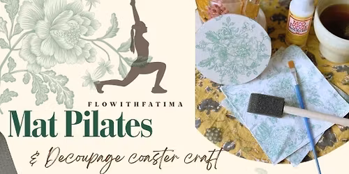 Mat Pilates &amp; Decoupage Coaster Craft