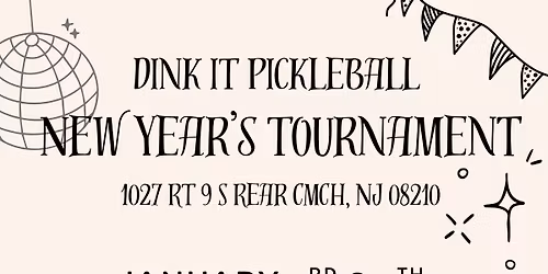 Dink iT Pickleball New Year\u2019s Tournament 