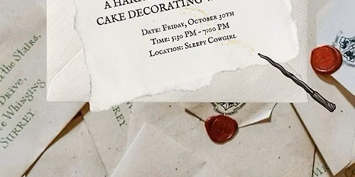 Harry Potter Inspired Cake Decorating Workshop at Sleepy Cowgirl