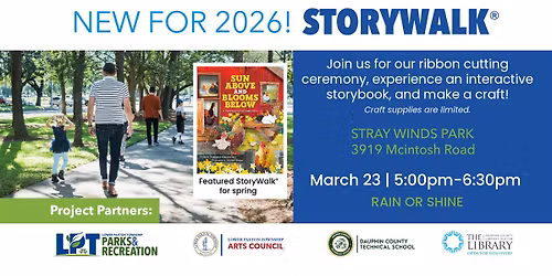 New for 2026! A Storywalk\u00ae at Stray Winds Park