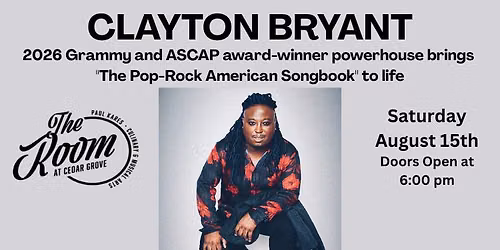 GRAMMY AWARD WINNER CLAYTON BRYANT "WILD HORSES": THE POP-ROCK AMERICAN SONGBOOK