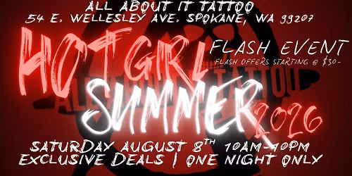 All About It Tattoo | Hot Girl Summer | Flash Sale Event