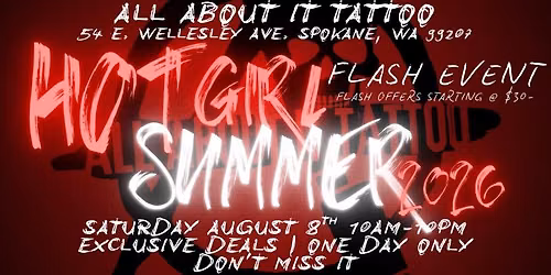 All About It Tattoo | Hot Girl Summer | Flash Sale Event