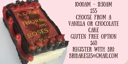 Fantasy Book Cake Workshop