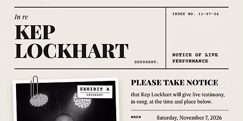 Kep Lockhart Presents, On The Record