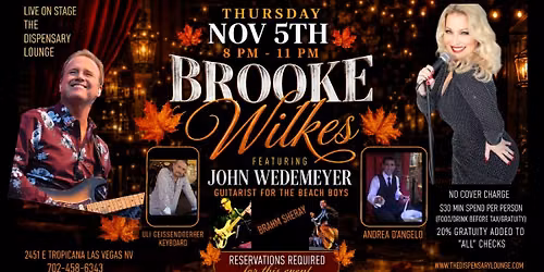 LIVEonSTAGE BROOKE WILKES featuring John Wedemeyer