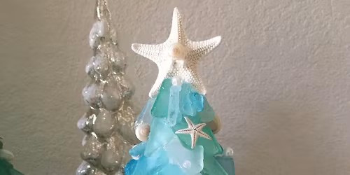 Sea Glass Tree Making