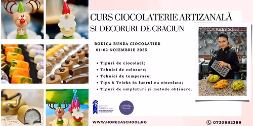 Curs Ciocolaterie Artizanal\u0103 & Decoruri de Craciun