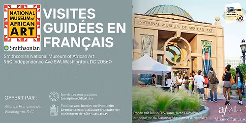 Visites guid\u00e9es en fran\u00e7ais - National Museum of African Art