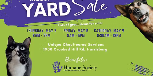 Indoor Yard Sale benefitting HSHA