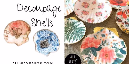 4\/30\/26- Decoupage Shell Workshop in Tyngsboro at Epigram Brew Co