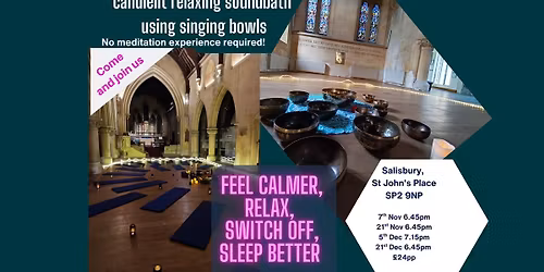 Relaxing candlelit soundbath with meditation