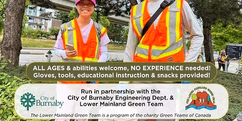 Community Litter Cleanup around the Edmonds Community Centre in Burnaby!