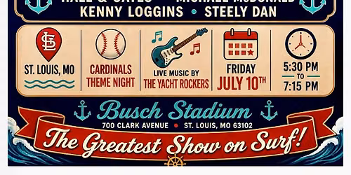 Yacht Rock Night at Busch Stadium featuring The Yacht Rockers