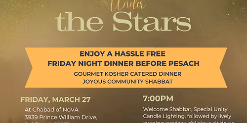 Pre Passover Friday Night Dinner