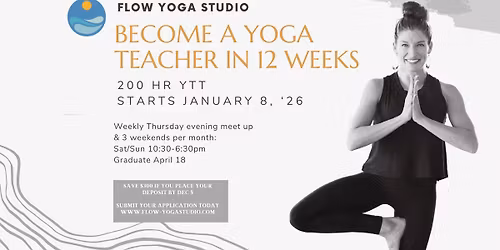 200hr Yoga Teacher Training- Jan 2026