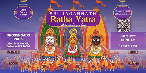 Flavors of India & Ratha Yatra — Crossroads Park, Bellevue