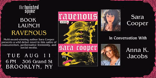 BOOK LAUNCH: RAVENOUS by Sara Cooper