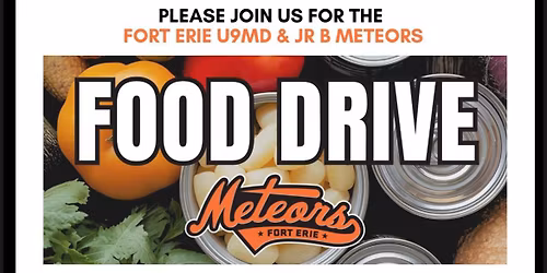 Fort Erie U9 Canned food drive 
