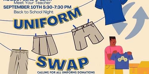HHA Uniform Swap @ Back to School Night Event