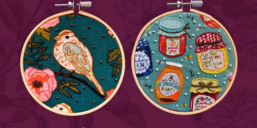 Floral Embroidery Class w\/ Nest & Nap