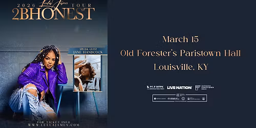 Leela James - 2BHONEST - presented by 91.9 WFPK